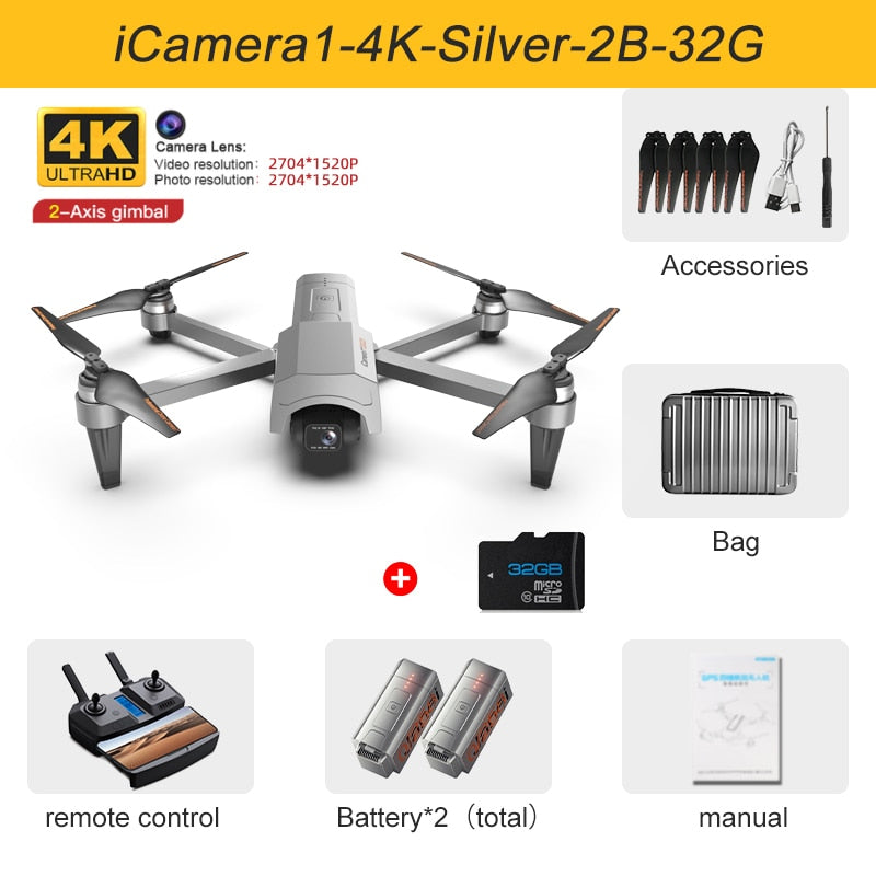 2022 New GOD GPS Drone 4K HD Camera gps 5G Wifi Anti-Shake