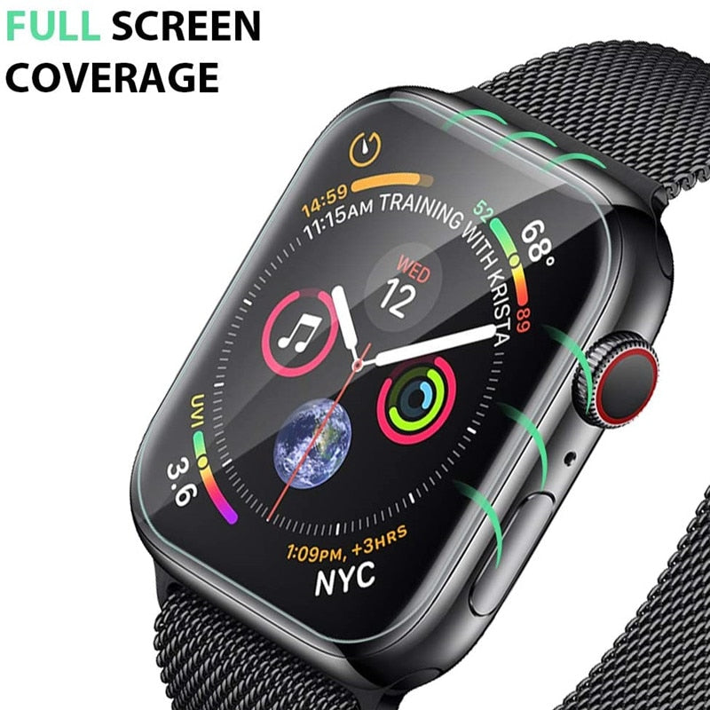 Screen Protector Clear Full Protective Film for Apple Watch