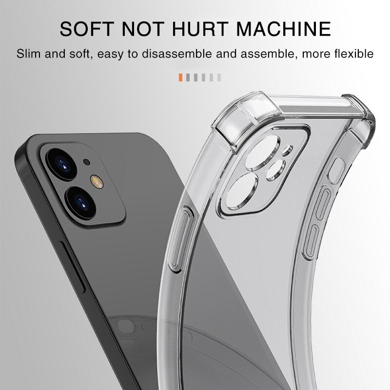 Thick Shockproof Silicone Phone Case For iPhone