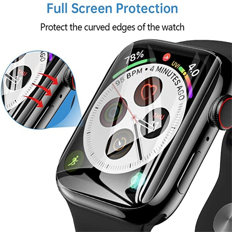 Screen Protector Clear Full Protective Film for Apple Watch