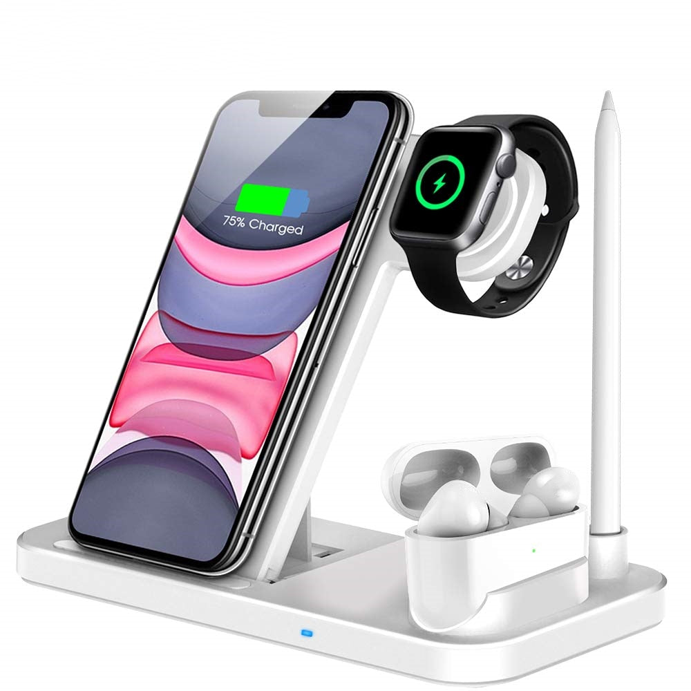 15W Fast Wireless Charger Stand For iPhone\Apple Watch 4 \Airpods Pro