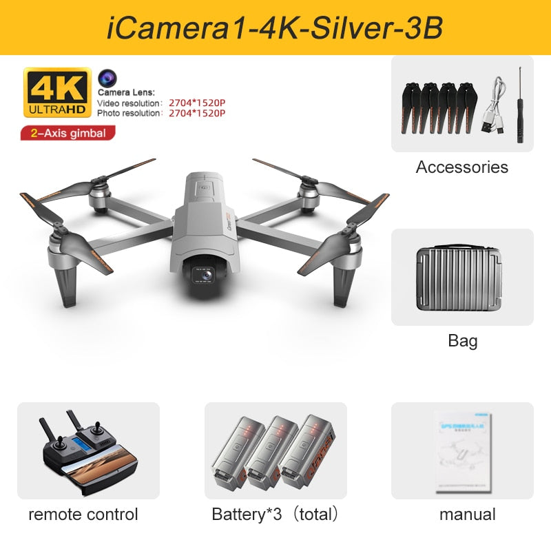 2022 New GOD GPS Drone 4K HD Camera gps 5G Wifi Anti-Shake