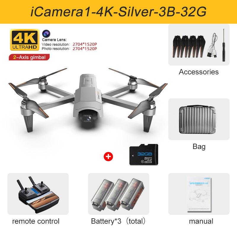 2022 New GOD GPS Drone 4K HD Camera gps 5G Wifi Anti-Shake