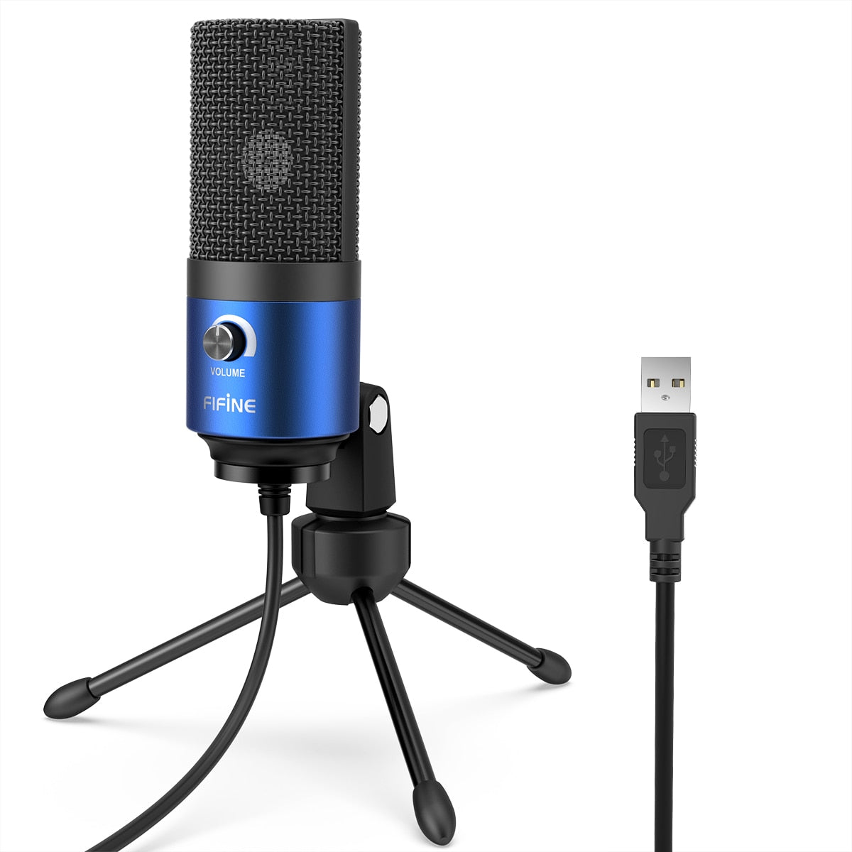 Fifine Metal USB Condenser Recording Microphone For Laptop  Windows Cardioid Studio Recording Vocals  Voice Over,Video-K669