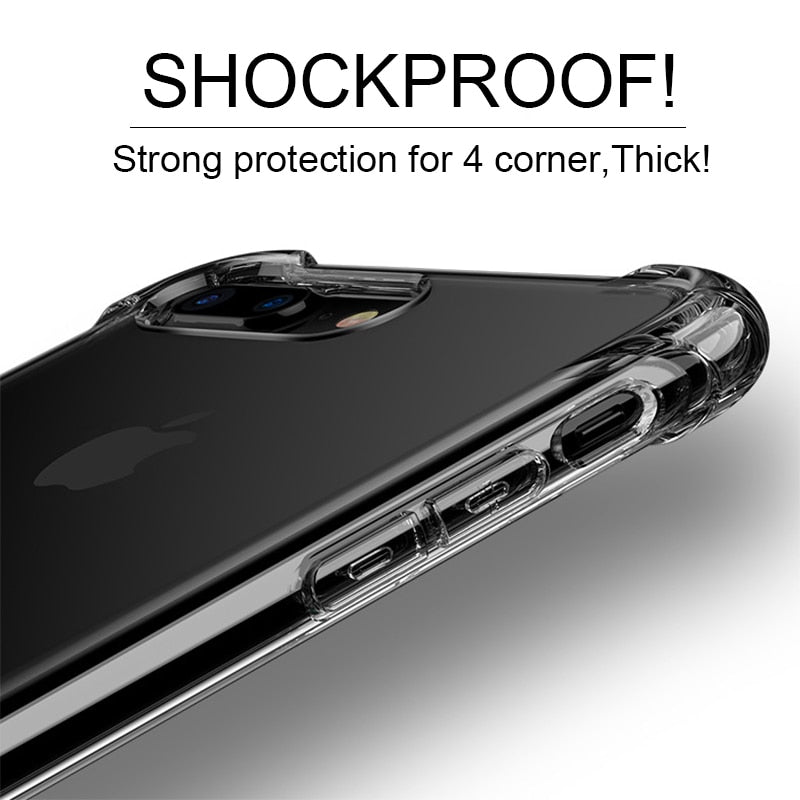 Thick Shockproof Silicone Phone Case For iPhone