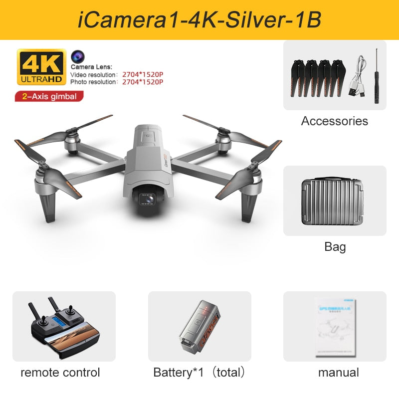 2022 New GOD GPS Drone 4K HD Camera gps 5G Wifi Anti-Shake