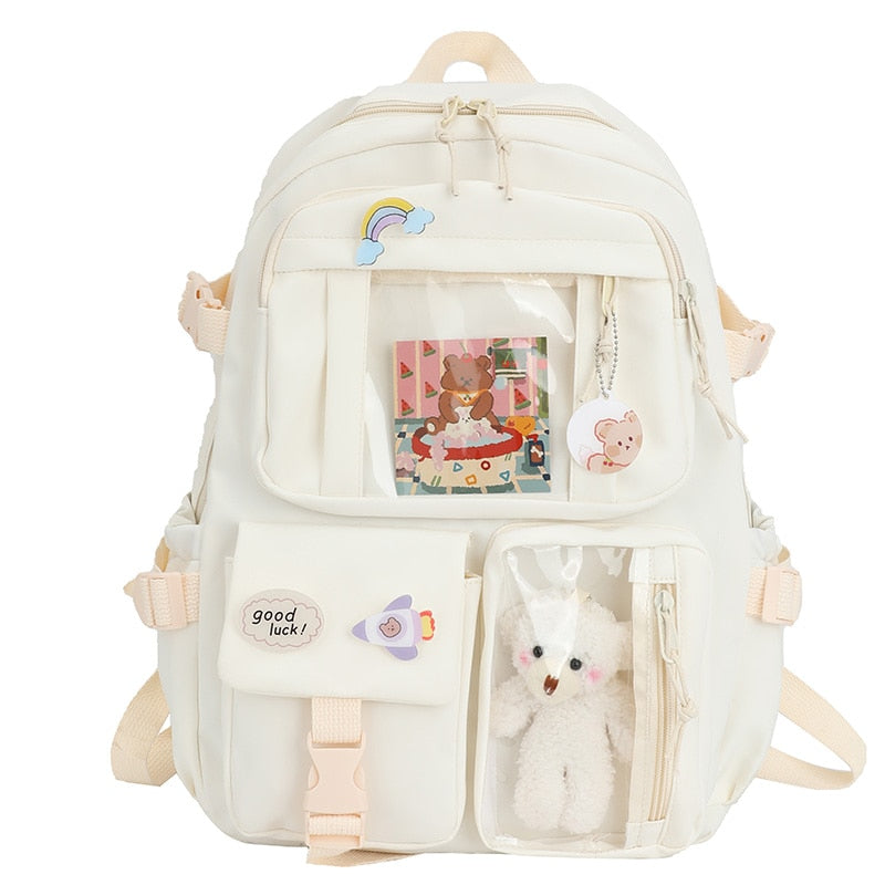 Study Women Laptop Backpack Boys Girls School Books Bags For Teenage Girls Kawaii College Student Kids Book Bag Rucksack