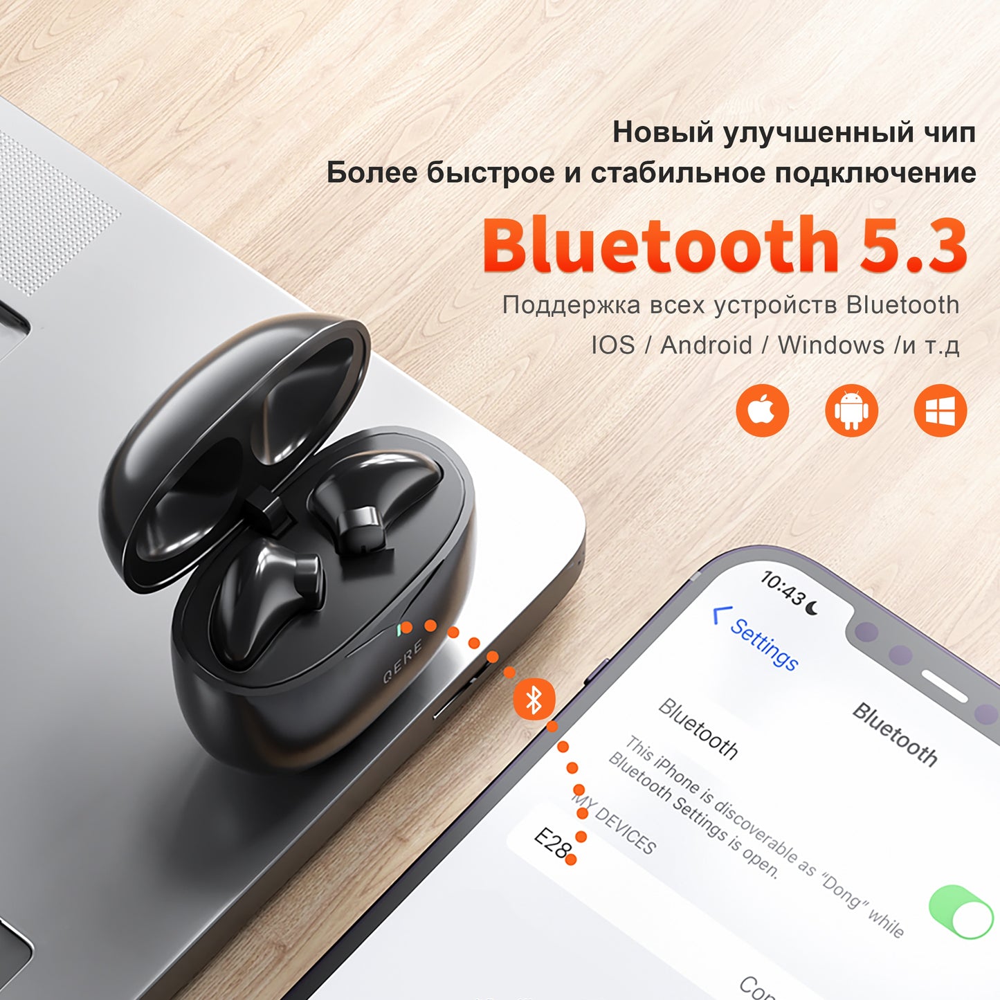 Wireless Headphones,NEW TWS Bluetooth 5.3