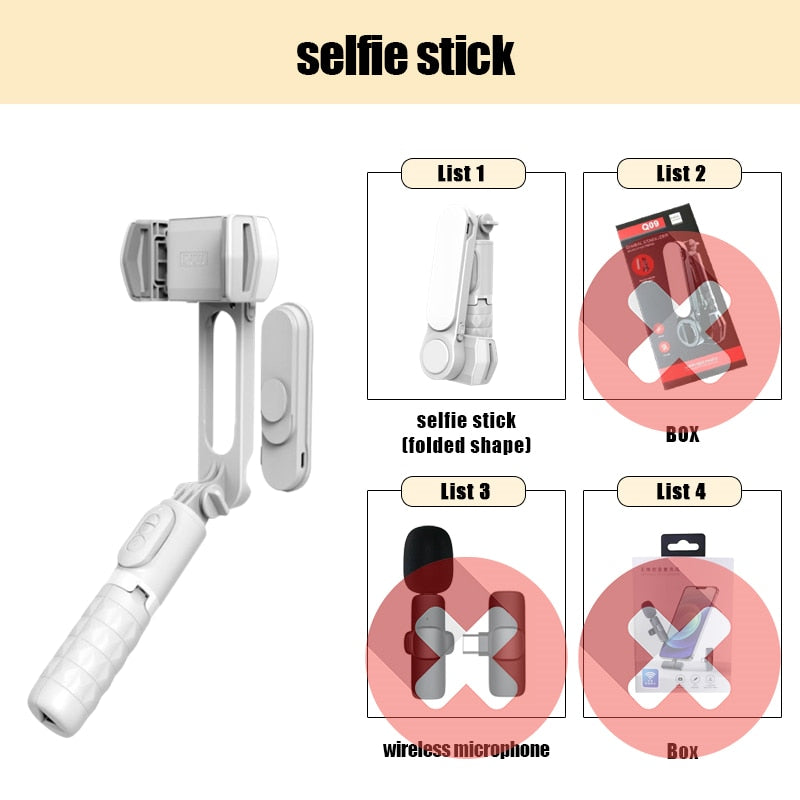 Selfie Stick Tripod Handheld Gimbal Stabilizer