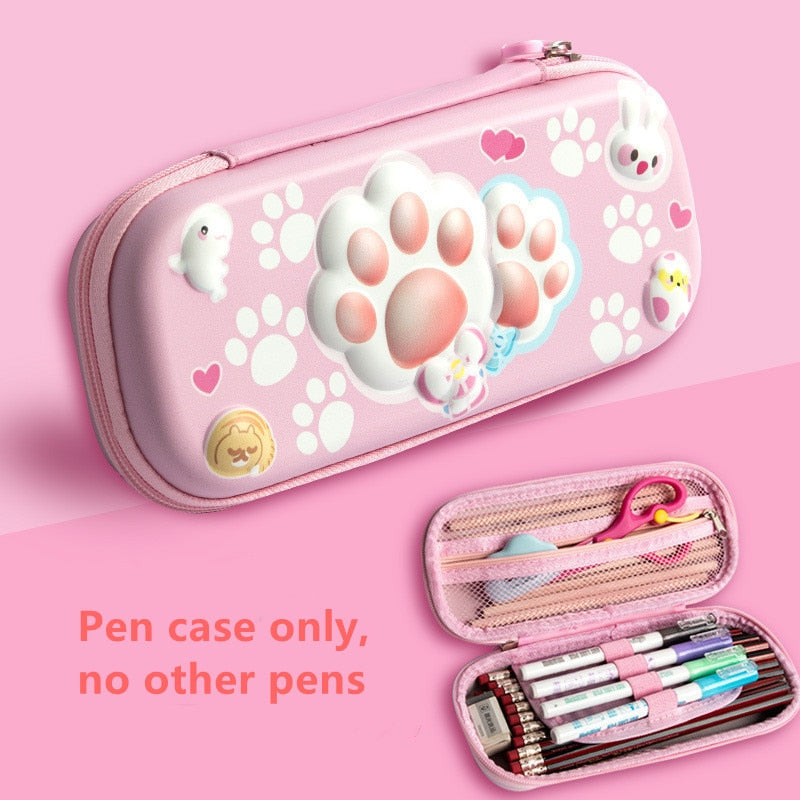 3D Unicorn EVA cute pencil box School student