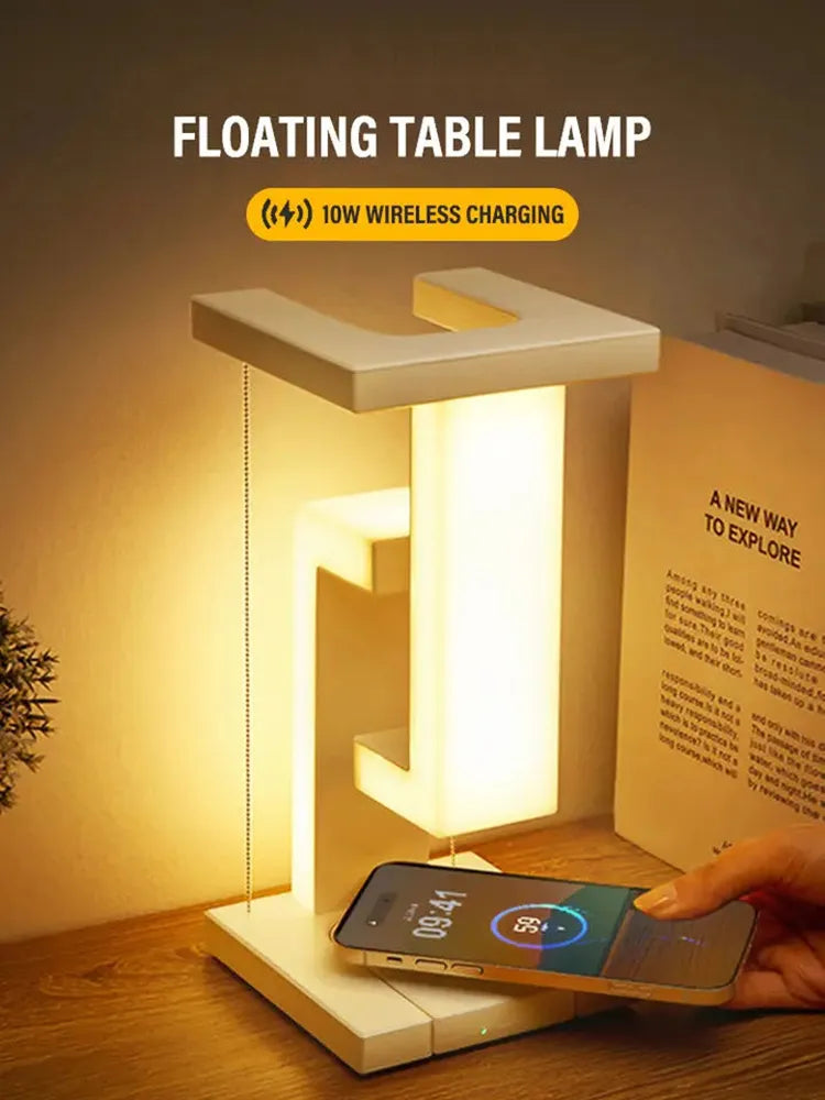 LED Night Lamp Creativity Physics Balance Suspension Table Desk