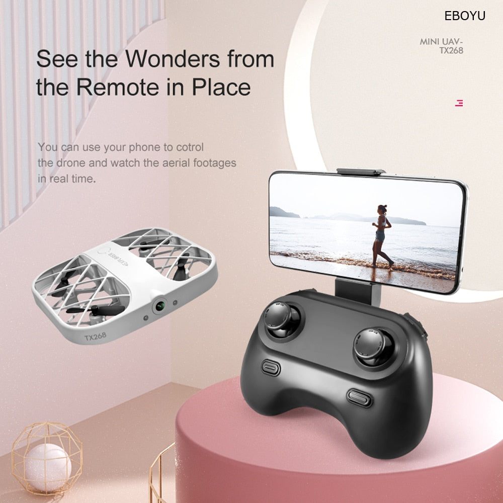 JJRC H107 Mini Drone Dron 8K 4K Quadcopter with Camera Real-Time Transmission Mini Pocket UFO Small Remote Control Plane Toy Boy