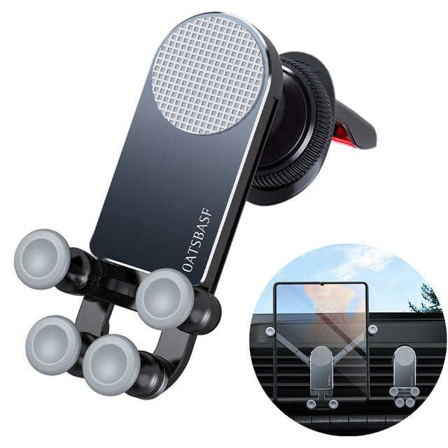 Auto Gravity Metal Car Air Vent Phone Holder