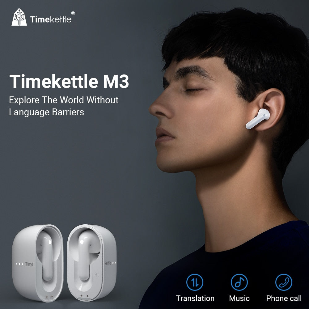 TimeKettle M3 Language Simultaneous Translator Headset