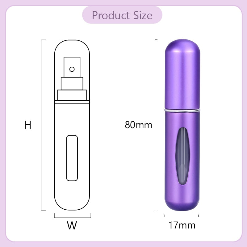 5/8ml Portable Mini Refillable Perfume Atomizer Aluminum Perfume