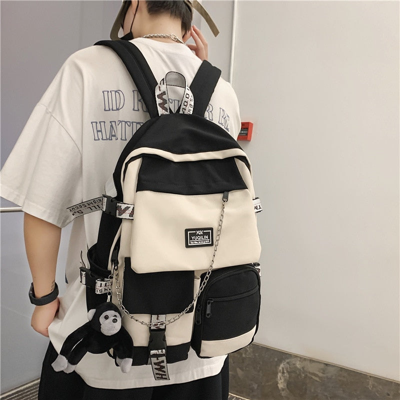 schoolbag student backpack large capacity fashion