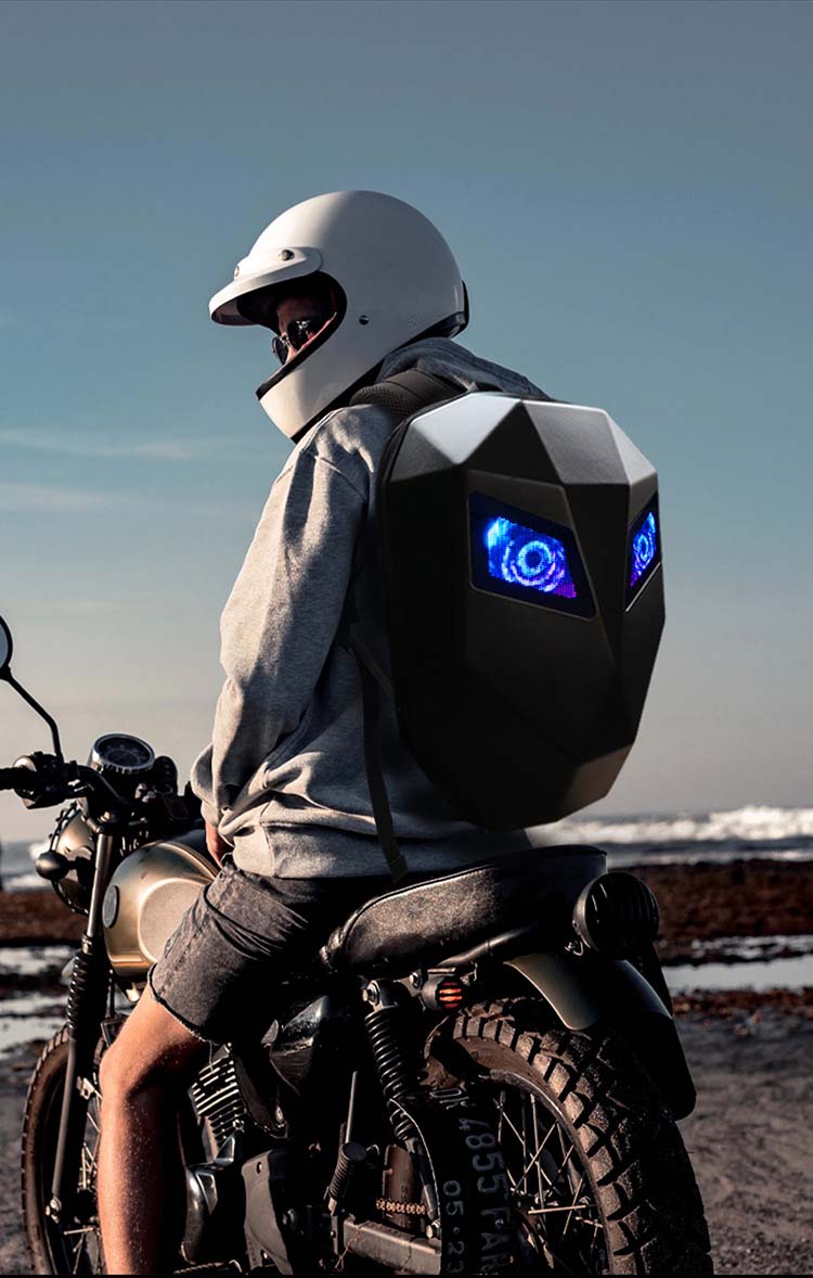 Motorcycle Riding Smart LED Backpack Schoolbag Cycling