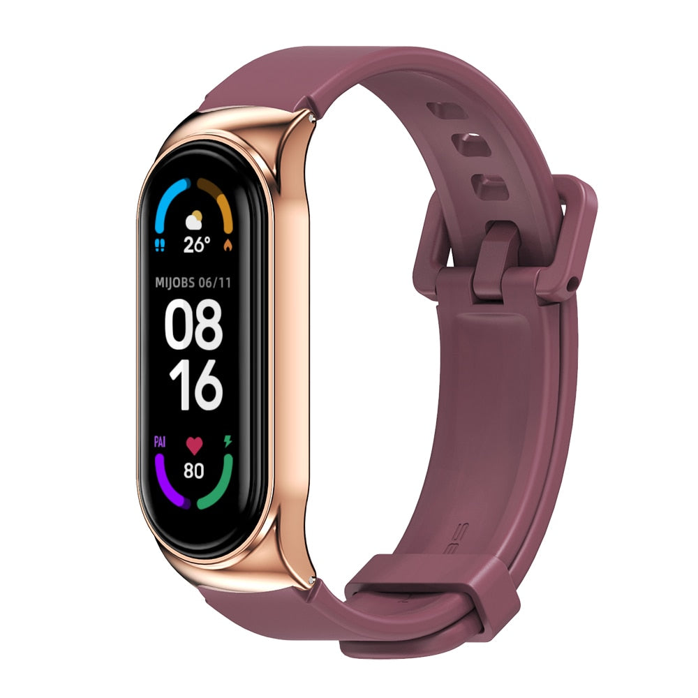 Strap for Mi Band 5 6 7 8 Metal Milanese Bracelet On Mi Band 4 Wristband Stainless Steel Mi Band 3 Strap For Xiaomi Miband 5 4 8