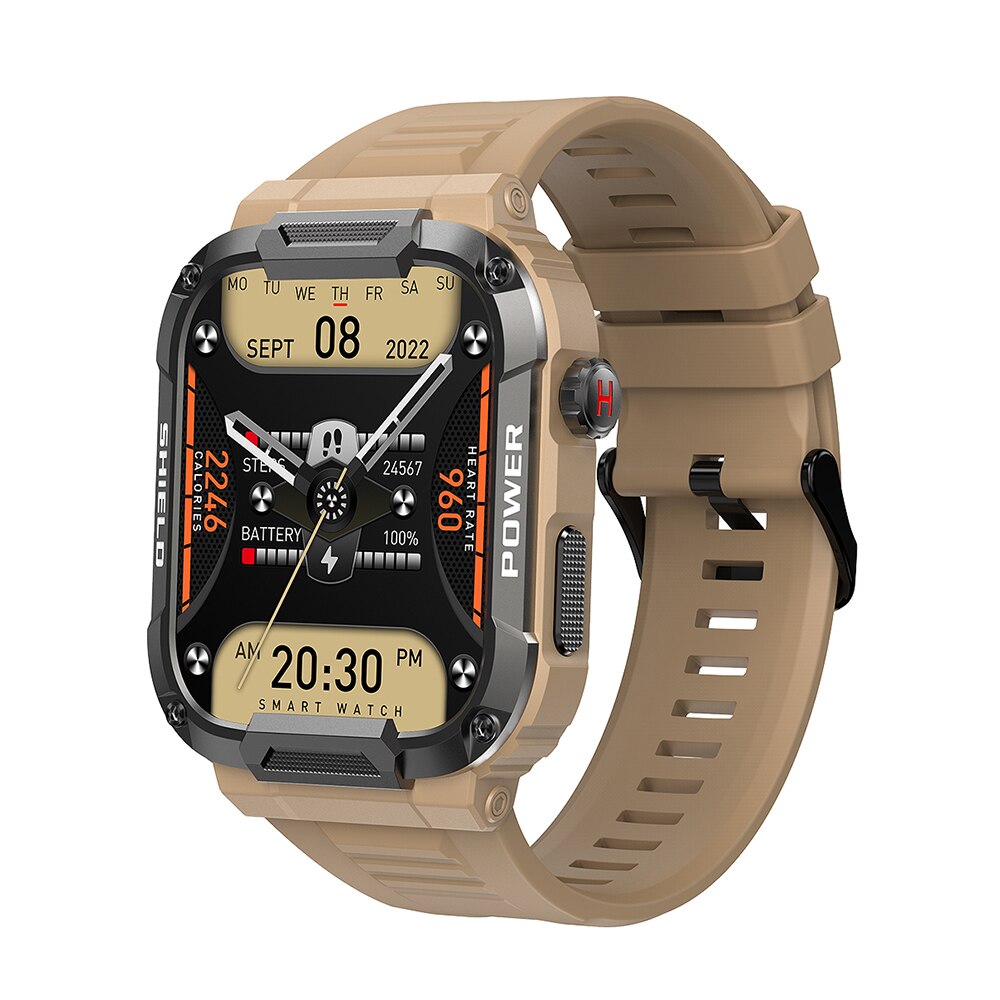 MELANDA 1.85 Outdoor Military Smart Watch Men