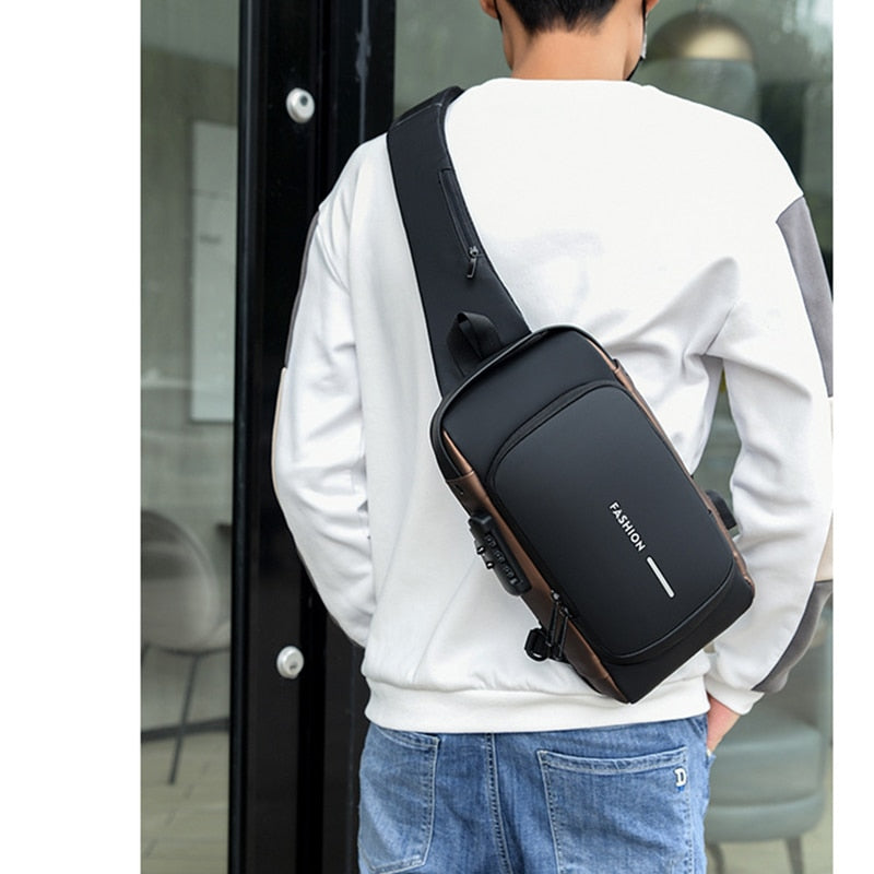 Men Sling Backpack Cross Body Shoulder