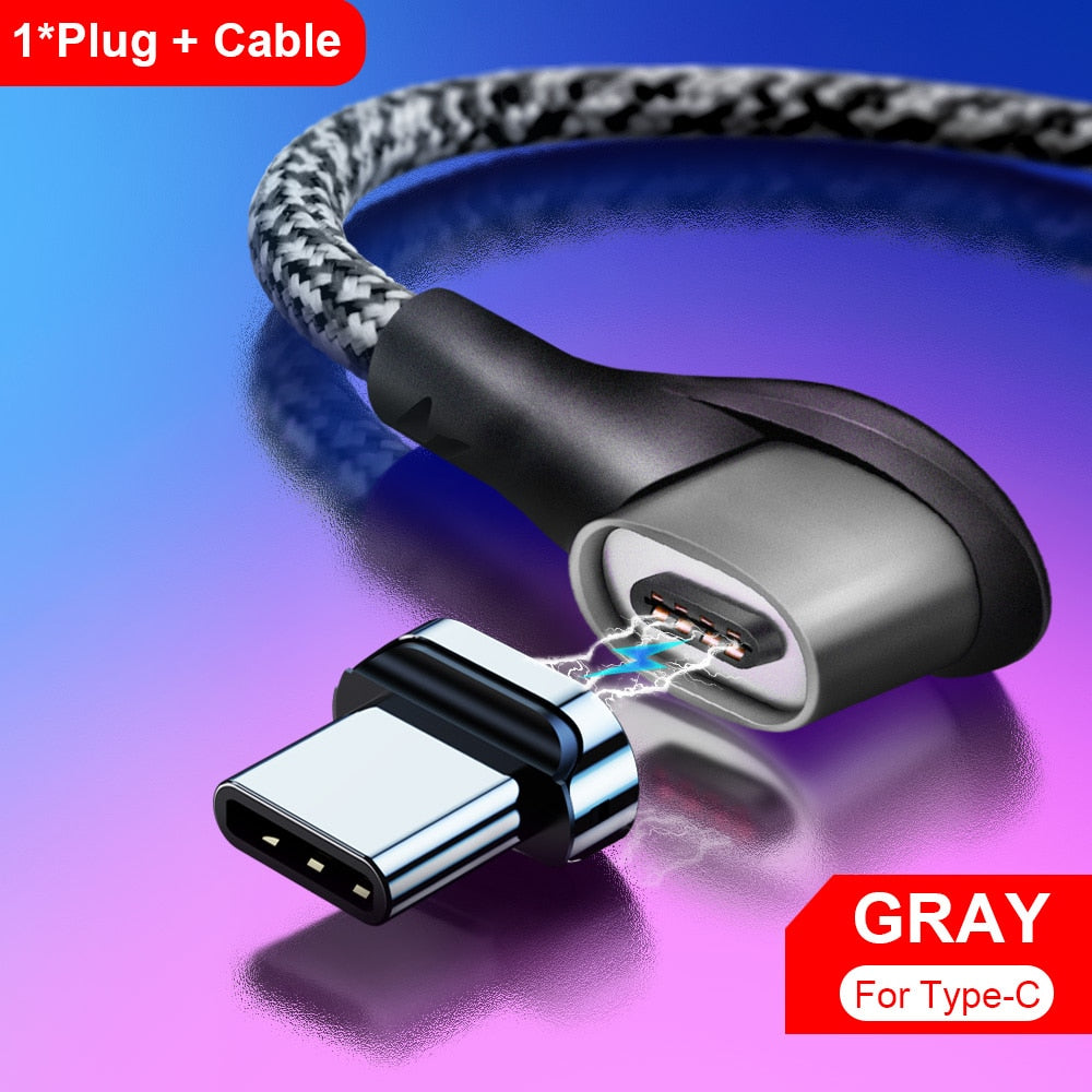 cable USB C Cable 3 in 1 Elbow 3A Fast Charging Cable Date Wire