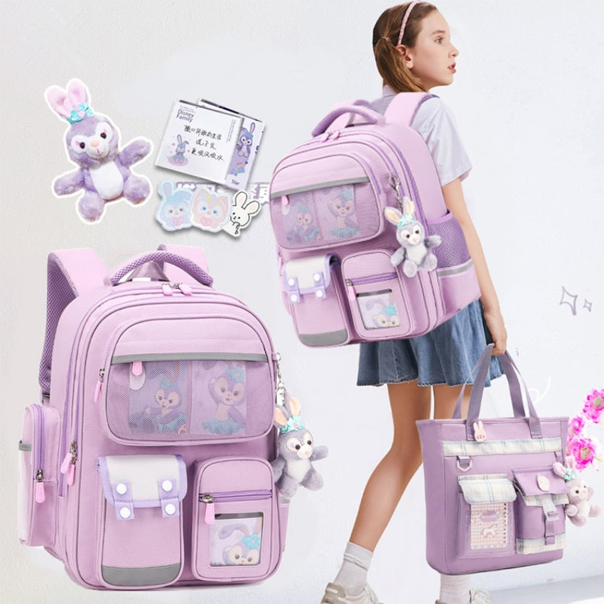 Backpack For Girls Printing Cartoon School Bags Girls Kids Orthopedic Kawaii Primary Cute Schoolbag Book Bag Mochila Infantil