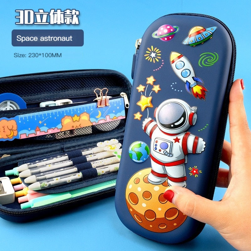 3D EVA Large Capacity Pencil Case Pen Holder Cute Cartoon