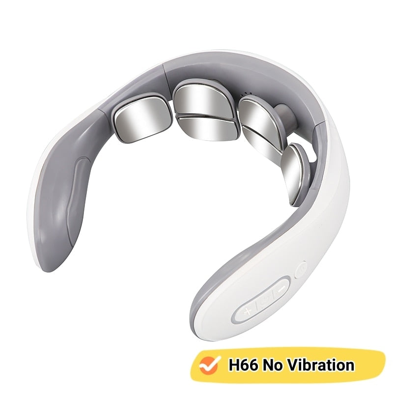 Neck Massage Intelligent Charging Heating Hot Pressing Magnetic Pulse Fashion Multi User Usage Portable Pulse Neck Massager