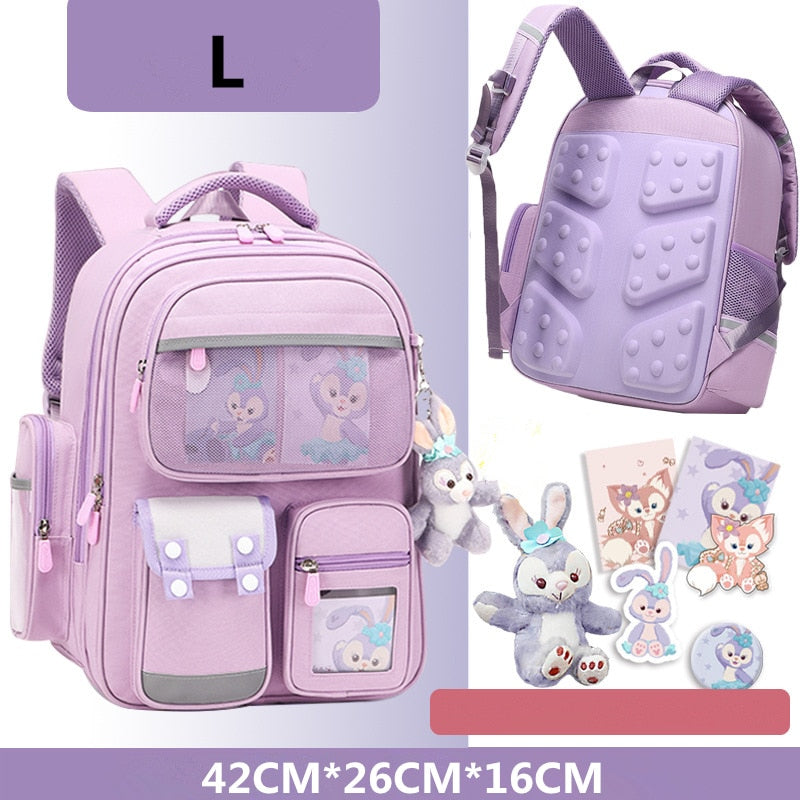 Backpack For Girls Printing Cartoon School Bags Girls Kids Orthopedic Kawaii Primary Cute Schoolbag Book Bag Mochila Infantil