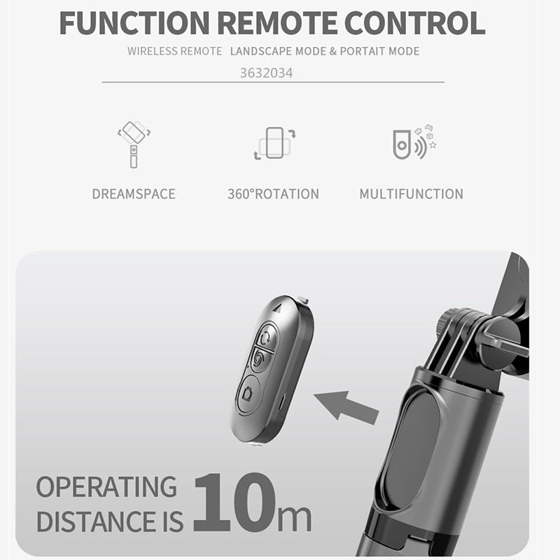 Selfie Stick Tripod Handheld Gimbal Stabilizer