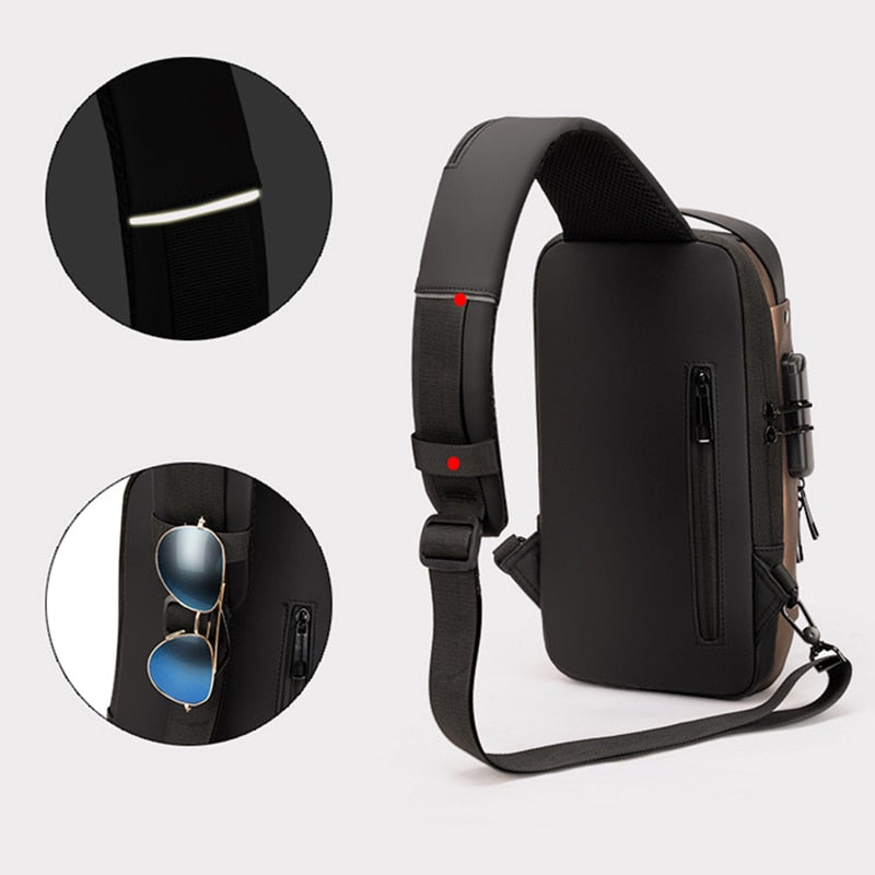 Men Sling Backpack Cross Body Shoulder