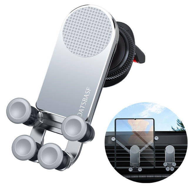 Auto Gravity Metal Car Air Vent Phone Holder