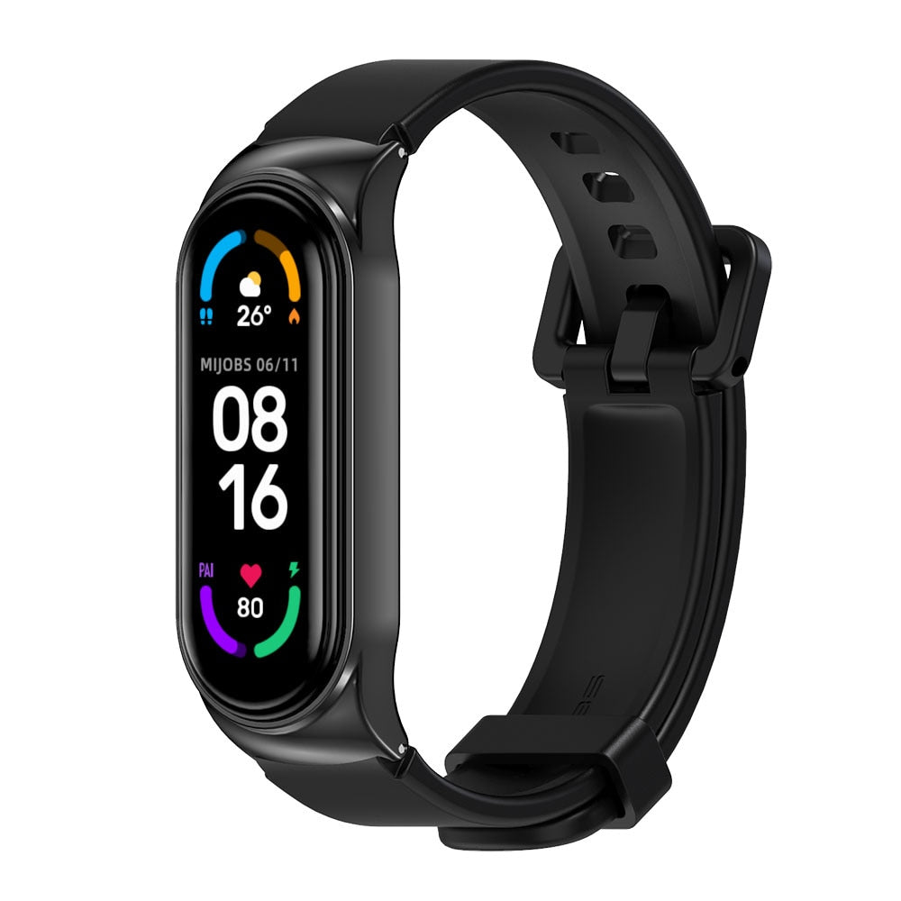 Strap for Mi Band 5 6 7 8 Metal Milanese Bracelet On Mi Band 4 Wristband Stainless Steel Mi Band 3 Strap For Xiaomi Miband 5 4 8