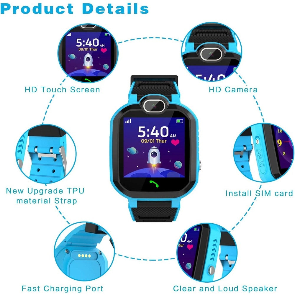 Kids Smart Watch Waterproof