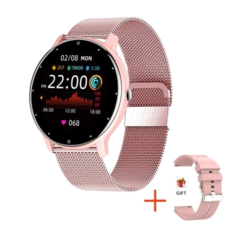 LIGE Smart Watch Men Women Full Touch Screen Sport Fitness Watch Man IP67 Waterproof Bluetooth For Android IOS Smartwatch Men