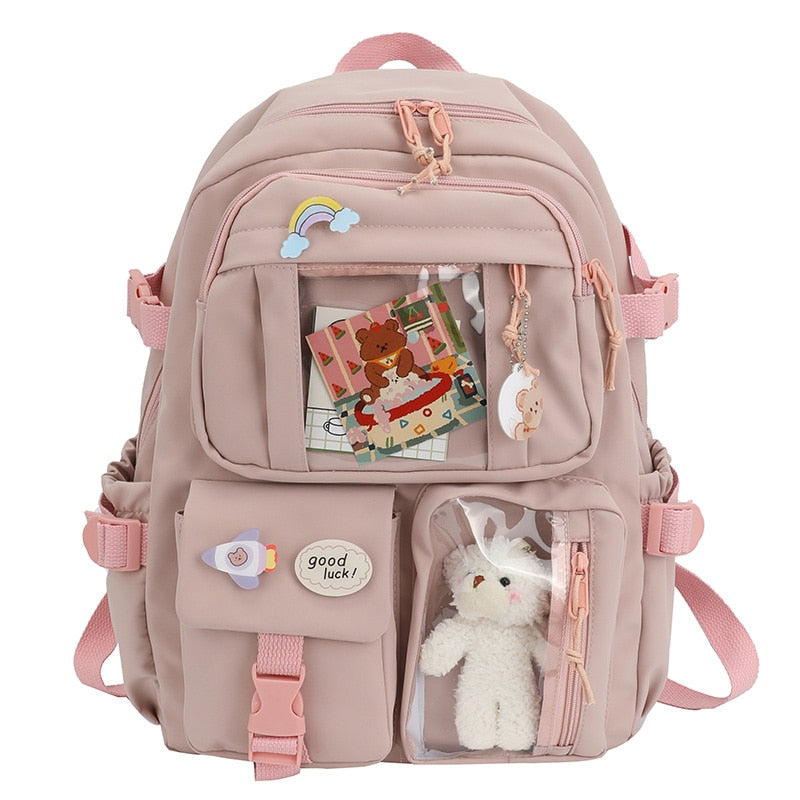 Study Women Laptop Backpack Boys Girls School Books Bags For Teenage Girls Kawaii College Student Kids Book Bag Rucksack