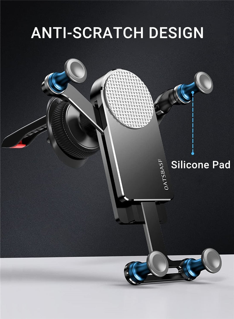 Auto Gravity Metal Car Air Vent Phone Holder