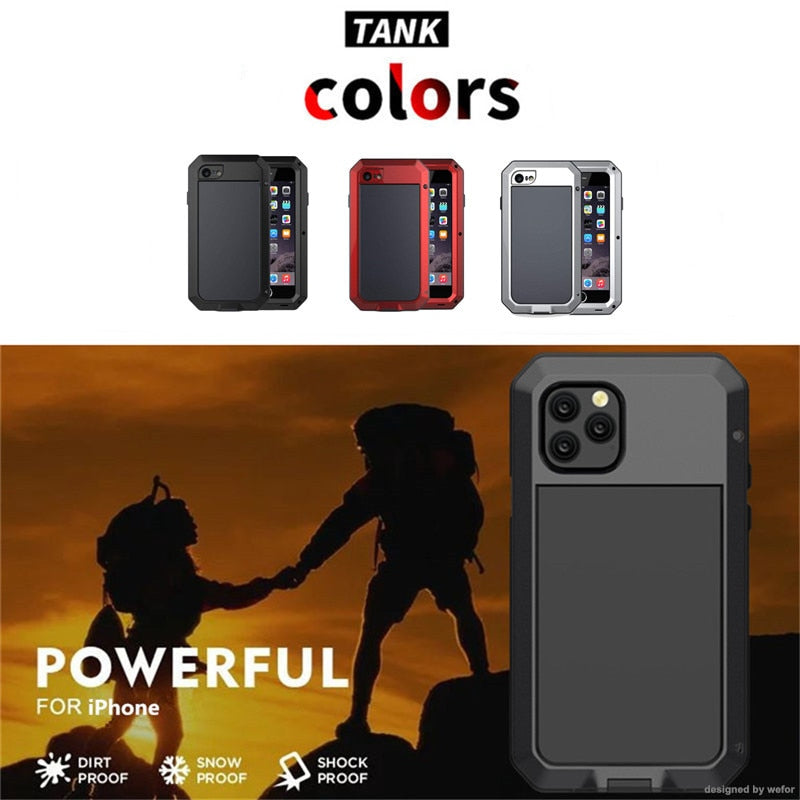 armor Metal Aluminum phone Case for iPhone