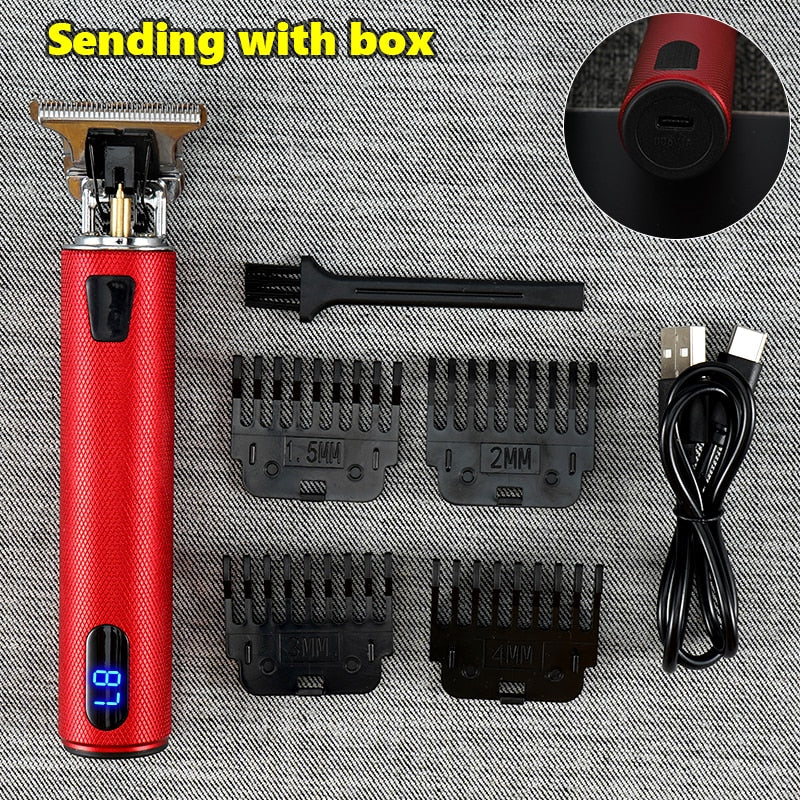 Vintage T9 Electric Hair Clipper Hair Cutting Machine Professional Men's Electric Shaver Rechargeable Barber trimmer for men USB