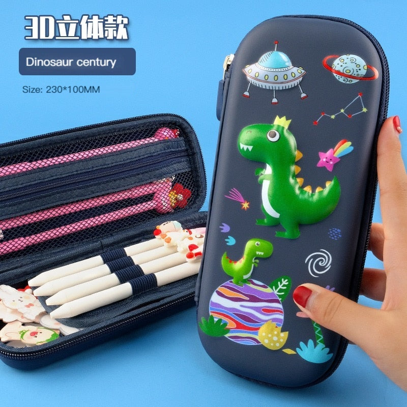 3D EVA Large Capacity Pencil Case Pen Holder Cute Cartoon