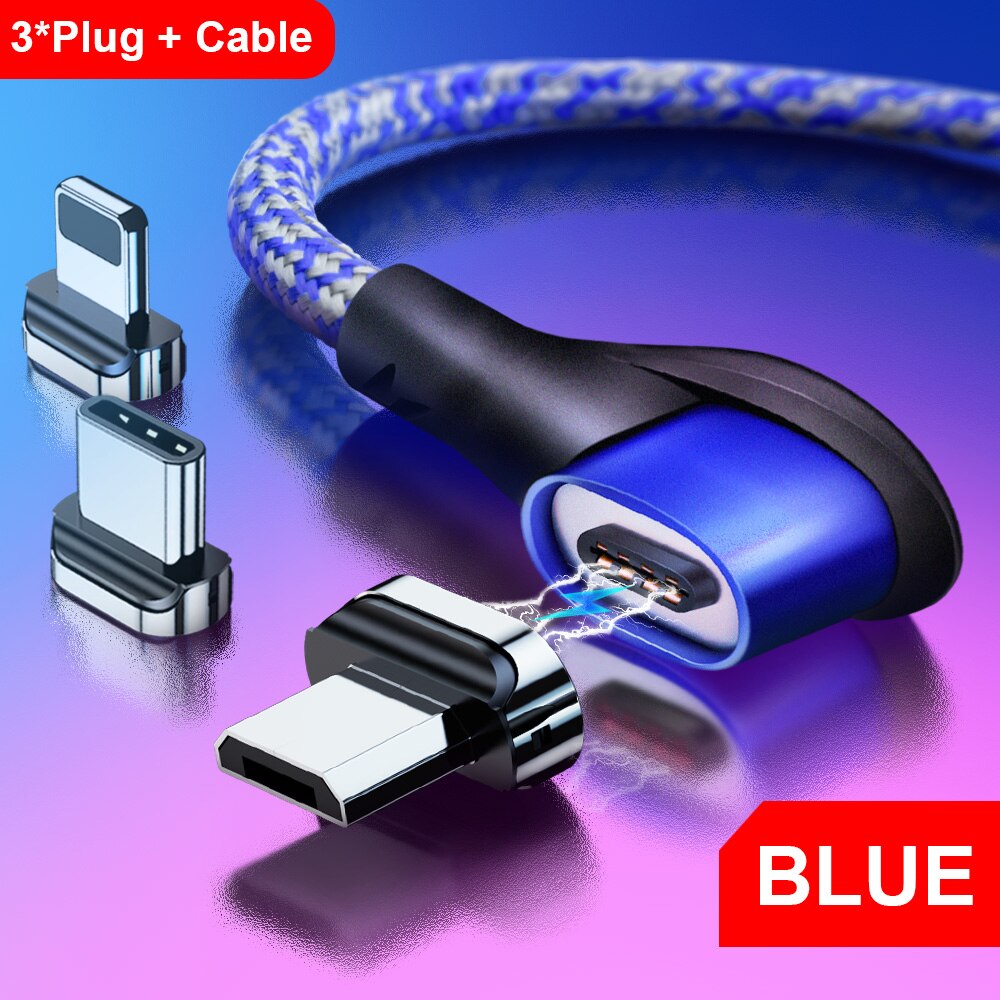 cable USB C Cable 3 in 1 Elbow 3A Fast Charging Cable Date Wire