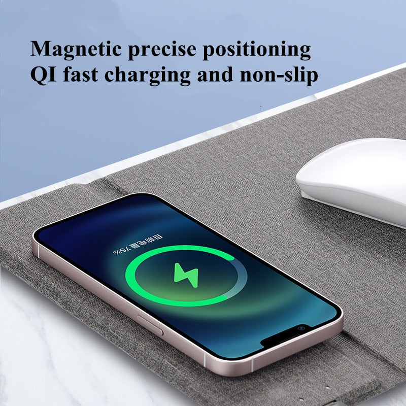 Wireless QI Fast Charging 15W With Magnetic And Non-slip Mat PAD