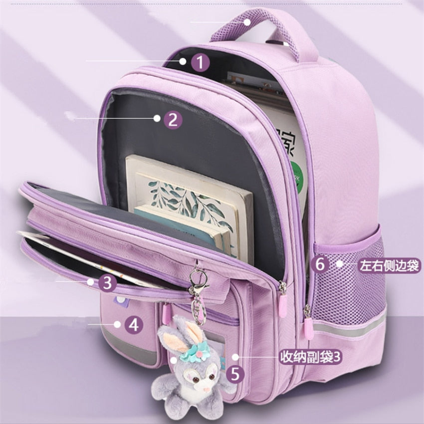 Backpack For Girls Printing Cartoon School Bags Girls Kids Orthopedic Kawaii Primary Cute Schoolbag Book Bag Mochila Infantil