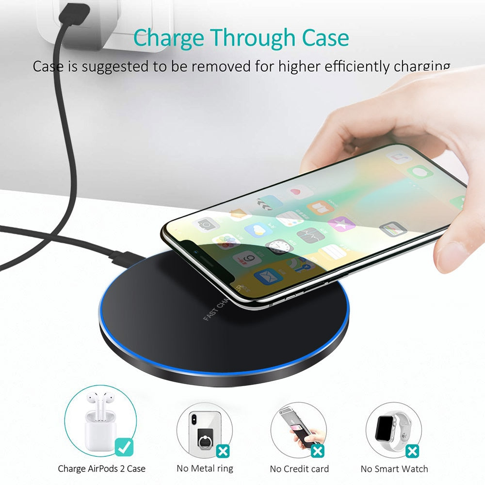 30W Wireless Charger Pad Stand For iPhone