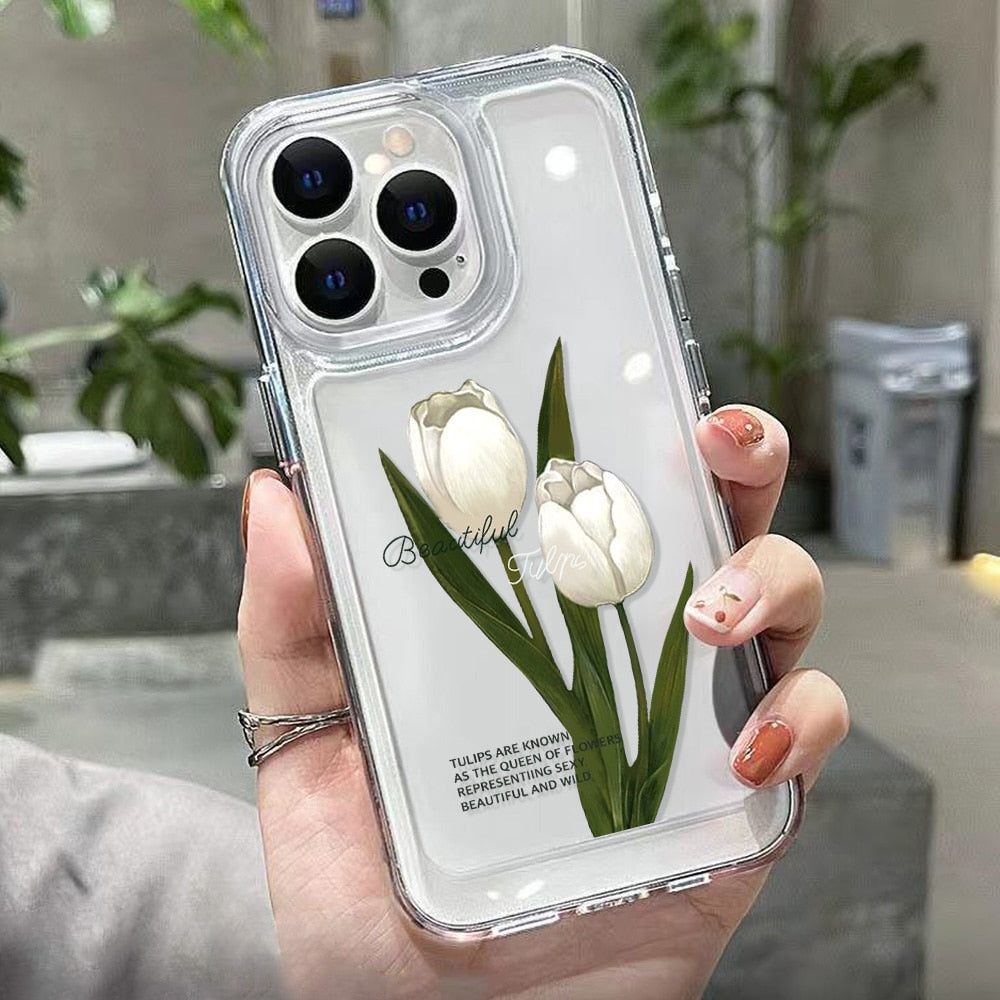 For iPhone 13+14 Cases Flower