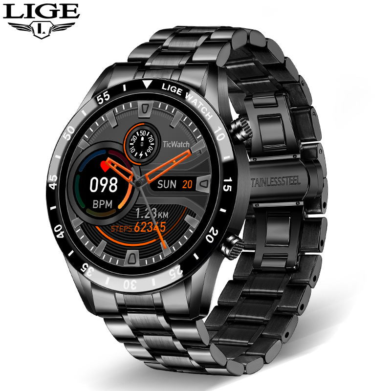 Smart Watch Men Full Circle Touch Screen