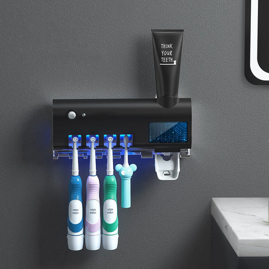 Toothbrush UV Sterilization Holders Wall-mounted Electric Toothpaste