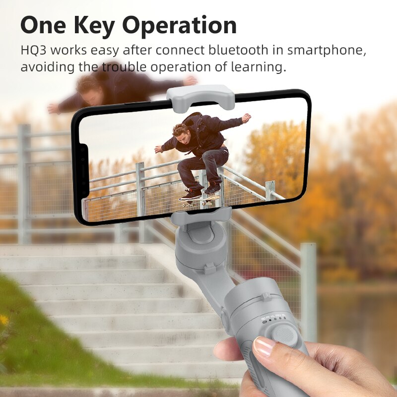 Gimbal Stabilizer for Smartphone Foldable Handheld Phone Video Record Vlog Anti-Shake Stabilizer for iPhone Android