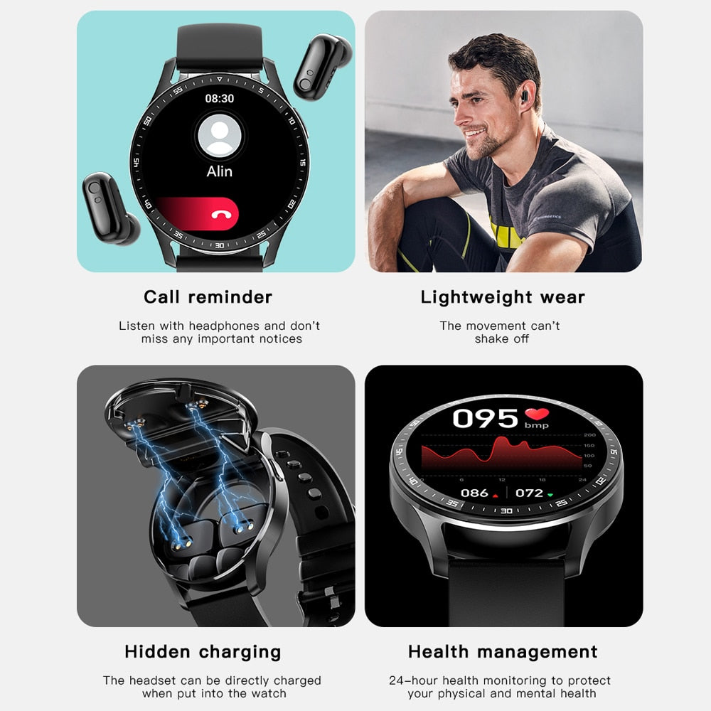 Headset Smart Watch TWS 2 in 1