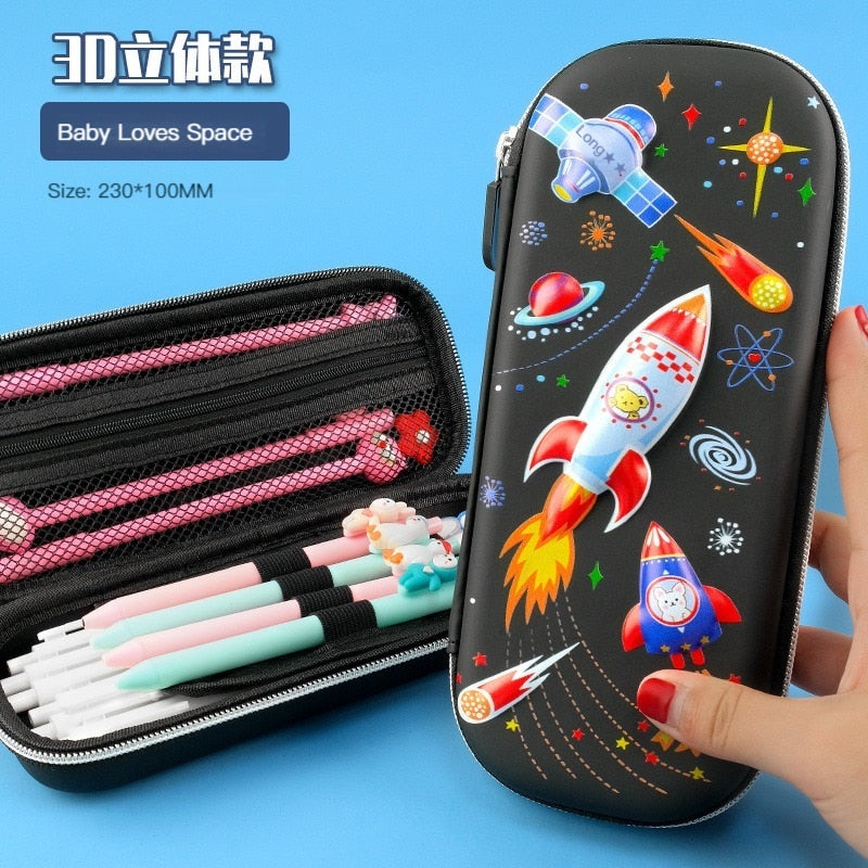 3D EVA Large Capacity Pencil Case Pen Holder Cute Cartoon